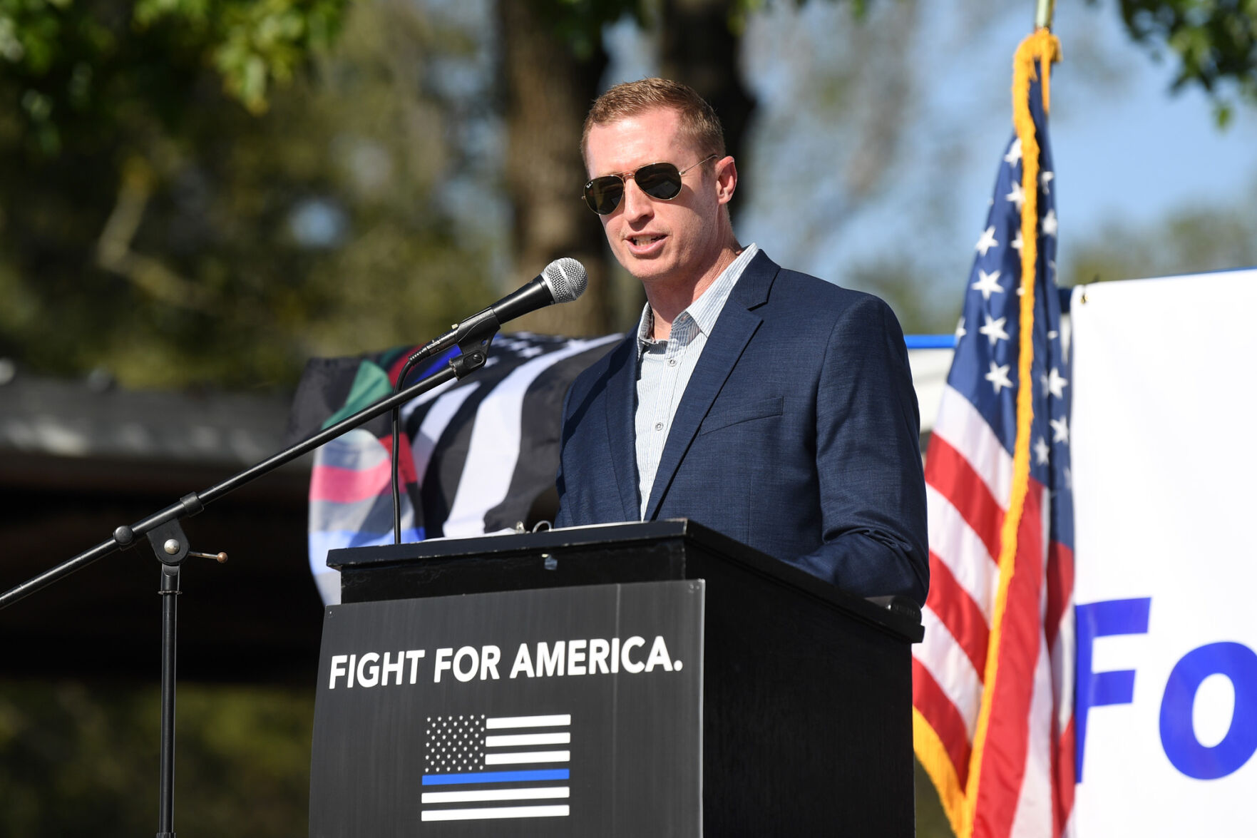 Back the Blue first responders rally